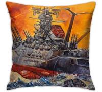 Space Battleship Yamato Anime Housse De Coussin Respirante De Luxe, 45,7 X 45,7 Cm, Décoration De Maison, Salon, Canapé, Siège De Voiture, Taie D'oreiller Carrée En Polyester Doux