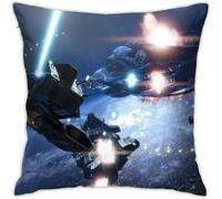 Space Battleship Yamato Anime Housse De Coussin Respirante De Luxe, 45,7 X 45,7 Cm, Décoration De Maison, Salon, Canapé, Siège De Voiture, Taie D'oreiller Carrée En Polyester Doux