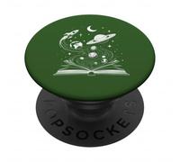 Space Books Rat de bibliothèque Astronomie Science Galaxie Planète Téléphone PopSockets PopGrip Adhésif