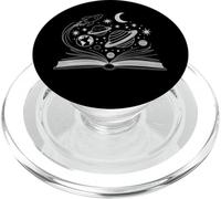 Space Books Rat de bibliothèque Astronomie Science Galaxie Planète Téléphone PopSockets PopGrip pour MagSafe