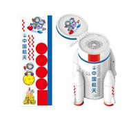 Space Bubble - Blower Rocket for Backyard Fun and Toddler de Jeu | Abs avec des Effets légers, Fabricant de Bulles Musicales pour Les activités de Plein air, Les divertissements de fêt