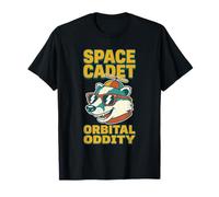 Space Cadet Orbital Oddity Blaireau rétro Amusant T-Shirt