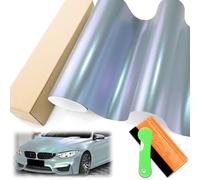 Space Candy Film autocollant en vinyle mat avec motif diamant gris bleu caméléon couleur changeante de couleur changeante pour voiture Technologie de libération d'air sans bulles avec ensemble