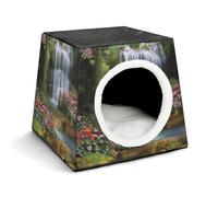 Space Capsule Niche en tissu Oxford pour chats, chiens, cochons d'Inde et petits animaux de compagnie, famille et voyage, 35,1 x 35,1 x 30 cm