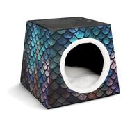 Space Capsule Niche en tissu Oxford pour chats, chiens, cochons d'Inde et petits animaux de compagnie, famille et voyage, 35,1 x 35,1 x 30 cm