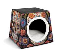 Space Capsule Niche en tissu Oxford pour chats, chiens, cochons d'Inde et petits animaux de compagnie, famille et voyage, 35,1 x 35,1 x 30 cm