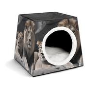 Space Capsule Niche en tissu Oxford pour chats, chiens, cochons d'Inde et petits animaux de compagnie, famille et voyage, 35,1 x 35,1 x 30 cm