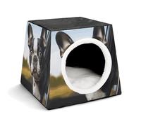 Space Capsule Niche en tissu Oxford pour chats, chiens, cochons d'Inde et petits animaux de compagnie, famille et voyage, 35,1 x 35,1 x 30 cm