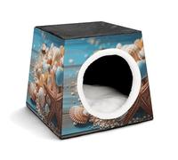 Space Capsule Niche en tissu Oxford pour chats, chiens, cochons d'Inde et petits animaux de compagnie, famille et voyage, 35,1 x 35,1 x 30 cm