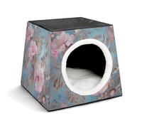 Space Capsule Niche en tissu Oxford pour chats, chiens, cochons d'Inde et petits animaux de compagnie, famille et voyage, 35,1 x 35,1 x 30 cm