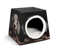 Space Capsule Niche en tissu Oxford pour chats, chiens, cochons d'Inde et petits animaux de compagnie, famille et voyage, 35,1 x 35,1 x 30 cm