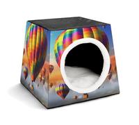 Space Capsule Niche en tissu Oxford pour chats, chiens, cochons d'Inde et petits animaux de compagnie, famille et voyage, 35,1 x 35,1 x 30 cm