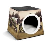 Space Capsule Niche en tissu Oxford pour chats, chiens, cochons d'Inde et petits animaux de compagnie, famille et voyage, 35,1 x 35,1 x 30 cm