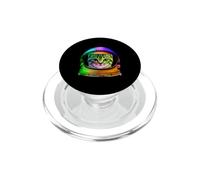 Space Cat Astronaut in Galaxy Funny Cats Lover PopSockets PopGrip pour MagSafe