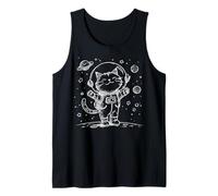 Space Cat Funny Cat Astronaut Débardeur