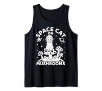 Space Cat on Mushrooms Cosmic Journey Débardeur