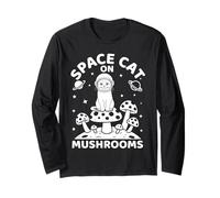 Space Cat on Mushrooms Cosmic Journey Manche Longue