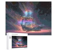 Space Challenger Puzzles 500 Pièces Vision 3D Artistique Méditation Objet astronomique Divertissement Créatif pour Famille Relaxation Artistique Qualité Supérieure Décoration 500 PCS