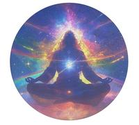 Space Challenger Rond Puzzle 195 Pièces pour Adultes Enfants Forme d'animal Meditation Astronomical Object Qualité Premium Art Relaxation Activité Assemblage Réduction du Stress 195 PCS