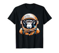 Space Chimp in Astronaut Suit & Helmet | Monkey Lovers T-Shirt