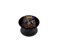 Space Comic Cats Adventure Meow Crew Illustration Cartoon PopSockets PopGrip Adhésif