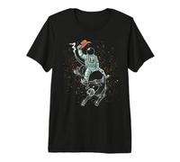 Space Cowboy - Astronaute Taurus Bull Rider - TFS T-Shirt Haut de Gamme