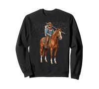 Space Cowboy Fait de l'équitation Galaxy Adventure Sweatshirt