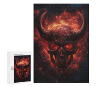 Space Devil Skull Art Print Puzzle 1000 Pièces Educa Jouet en Bois Cadeau Unique Décoration Intérieure Jeu Éducatif Challenge Toy Adultes Et Enfants À Partir De 14 Ans 300 PCS
