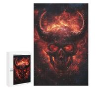 Space Devil Skull Art Print Puzzle 1000 Pièces Educa Jouet en Bois Cadeau Unique Décoration Intérieure Jeu Éducatif Challenge Toy Adultes Et Enfants À Partir De 14 Ans 1000 PCS