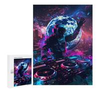 Space DJ Mixing Beats Puzzle 1000 Pièces Educa Jouet en Bois Cadeau Unique Décoration Intérieure Jeu Éducatif Challenge Toy Adultes Et Enfants À Partir De 14 Ans 500 PCS