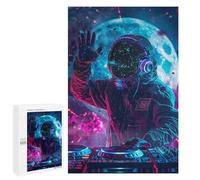 Space DJ Mixing Cosmic Beats Puzzle 1000 Pièces Educa Jouet en Bois Cadeau Unique Décoration Intérieure Jeu Éducatif Challenge Toy Adultes Et Enfants À Partir De 14 Ans 1000 PCS