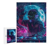 Space DJ Mixing Cosmic Beats Puzzle 1000 Pièces Educa Jouet en Bois Cadeau Unique Décoration Intérieure Jeu Éducatif Challenge Toy Adultes Et Enfants À Partir De 14 Ans 500 PCS