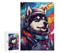 Space Dog Explorer-149 - Puzzle Décoratif, 300 PCS, Cadeau pour Les Fêtes De Fin D’année - pour Les Passionnés Qui Aiment Les Détails