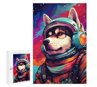 Space Dog Explorer-150 - Puzzle Décoratif, 1000 PCS, Décoration du Nouvel an; pour Les Couples, Amis Et Familles