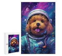 Space Dog Explorer-159 - Puzzle-Image en Bois, 1000 PCS, Cadeau pour Les Soirées D’Hiver, pour Se Détendre À La Maison sans Écran