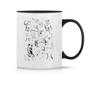 Space Dogs Tasse à Thé à Café En Céramique Classique Blanc Noir Rose Magie 330ml