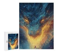 Space Dragon Encounter Puzzle 1000 Pièces Educa Jouet en Bois Cadeau Unique Décoration Intérieure Jeu Éducatif Challenge Toy Adultes Et Enfants À Partir De 14 Ans 500 PCS