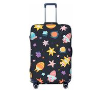 Space Element Housse de protection pour valise, motif étoile colorée, élastique, anti-rayures, anti-poussière pour bagages de 73,7 à 81,3 cm
