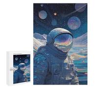 Space Explorer Astronaut Artwork -2 Puzzle 1000 Pièces Educa Jouet en Bois Cadeau Unique Décoration Intérieure Jeu Éducatif Challenge Toy Adultes Et Enfants À Partir De 14 Ans 1000 PCS
