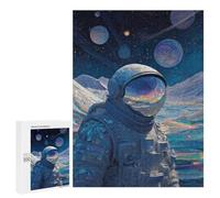 Space Explorer Astronaut Artwork -2 Puzzle 1000 Pièces Educa Jouet en Bois Cadeau Unique Décoration Intérieure Jeu Éducatif Challenge Toy Adultes Et Enfants À Partir De 14 Ans 500 PCS