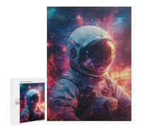 Space Explorer Astronaut in Cosmic Background Puzzle 1000 Pièces Educa Jouet en Bois Cadeau Unique Décoration Intérieure Jeu Éducatif Challenge Toy Adultes Et Enfants À Partir De 14 Ans 500 PCS