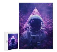 Space Explorer Astronaut in Purple Nebula Puzzle 1000 Pièces Educa Jouet en Bois Cadeau Unique Décoration Intérieure Jeu Éducatif Challenge Toy Adultes Et Enfants À Partir De 14 Ans 500 PCS