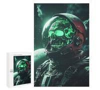 Space Explorer with Glowing Skull Helmet Puzzle 1000 Pièces Educa Jouet en Bois Cadeau Unique Décoration Intérieure Jeu Éducatif Challenge Toy Adultes Et Enfants À Partir De 14 Ans 1000 PCS