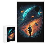 Space Explorer's Journey -7 Puzzle À Exposer, 1000 PCS - Cadeau du Nouvel an; pour Les Couples, Amis Et Familles