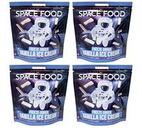 Space Food Lot de 4 glaces lyophilisées à la vanille