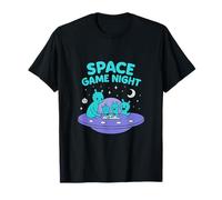 Space Game Night Cartoon Alien Family Jeu de société T-Shirt