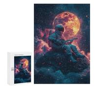 Space Guitarist Cosmic Serenade Puzzle 1000 Pièces Educa Jouet en Bois Cadeau Unique Décoration Intérieure Jeu Éducatif Challenge Toy Adultes Et Enfants À Partir De 14 Ans 300 PCS