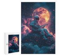 Space Guitarist Cosmic Serenade Puzzle 1000 Pièces Educa Jouet en Bois Cadeau Unique Décoration Intérieure Jeu Éducatif Challenge Toy Adultes Et Enfants À Partir De 14 Ans 1000 PCS