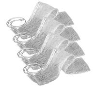 Space Home - Lot de 4 Filets Réutilisables pour Légumineuses, Fruits et Légumes - Filets de Cuisson Pois Chiches - 2 kg - Mailles Fines - Sac à Pain - Mailles de Cuisson