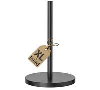 Space Home - Porte Sopalin - Porte Essuie Tout - Support à Essuie-Tout - Porte Rouleau Cuisine - Support Deroulant de Cuisine - Dérouleur Vertical - Acier Inoxydable - Noir - 20,5 cm